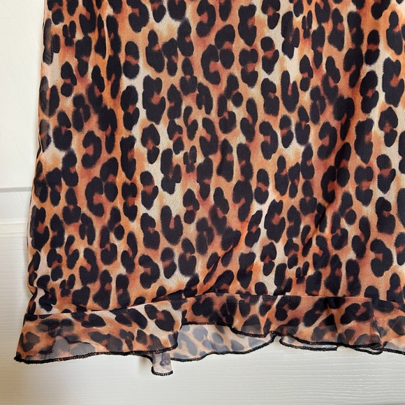 Mesh Ruffle Mini Dress - Picture 7 of 9